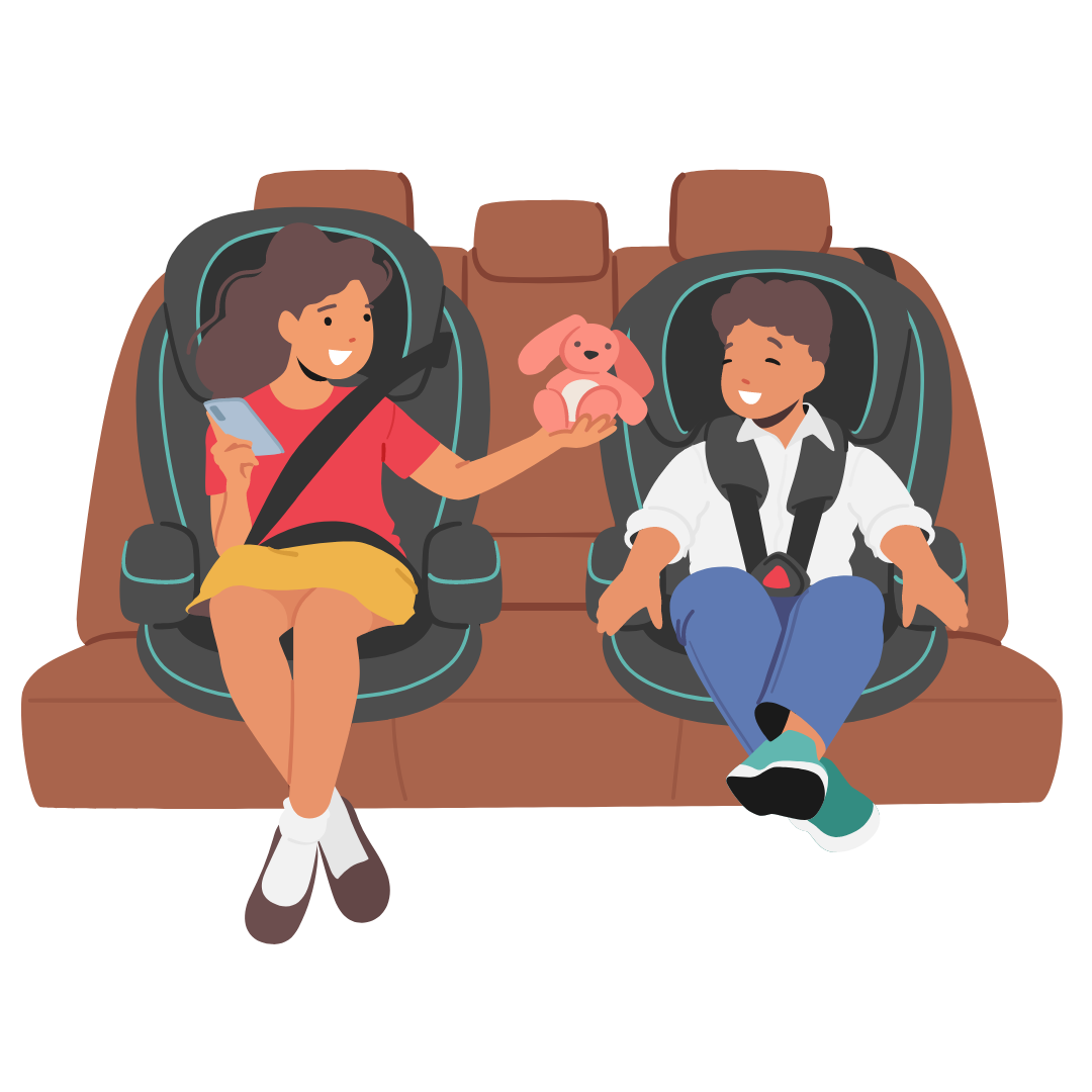 green car seat
